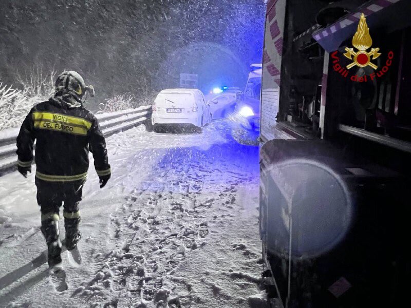 maltempo neve vigili del fuoco