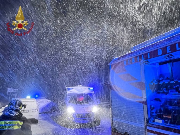 maltempo neve vigili del fuoco