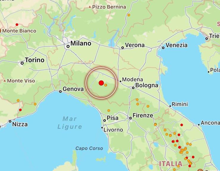 terremoto emilia romagna oggi