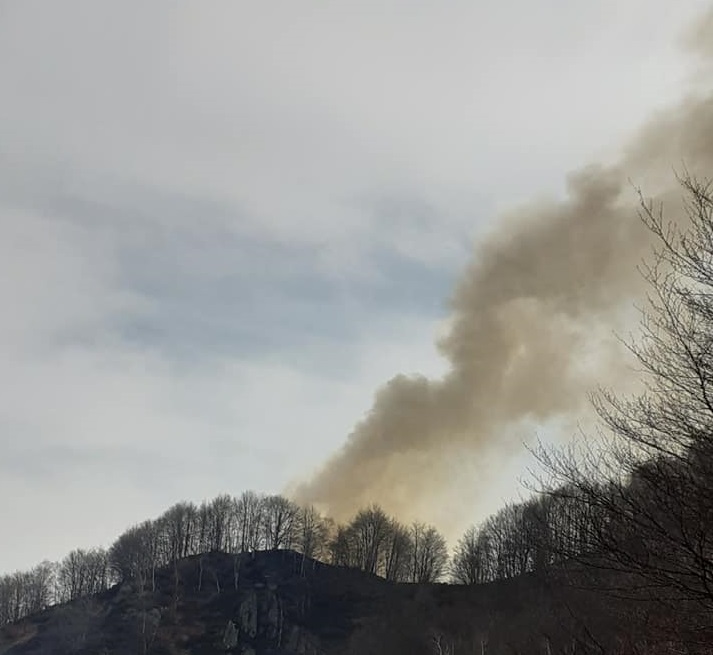 Incendio valle strona Sambughetto