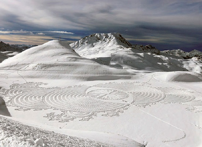 simon beck snow art