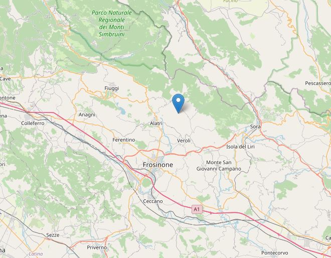 terremoto oggi frosinone