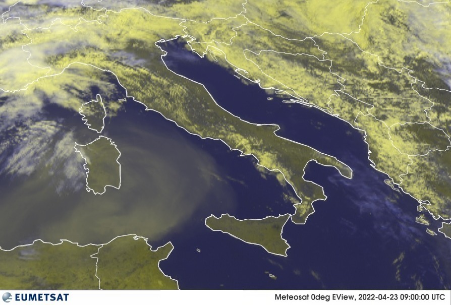 sabbia del sahara 23 aprile 2022