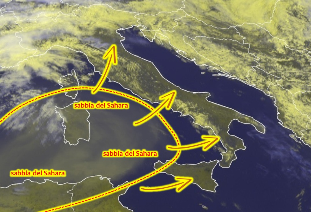 sabbia del sahara 23 aprile 2022