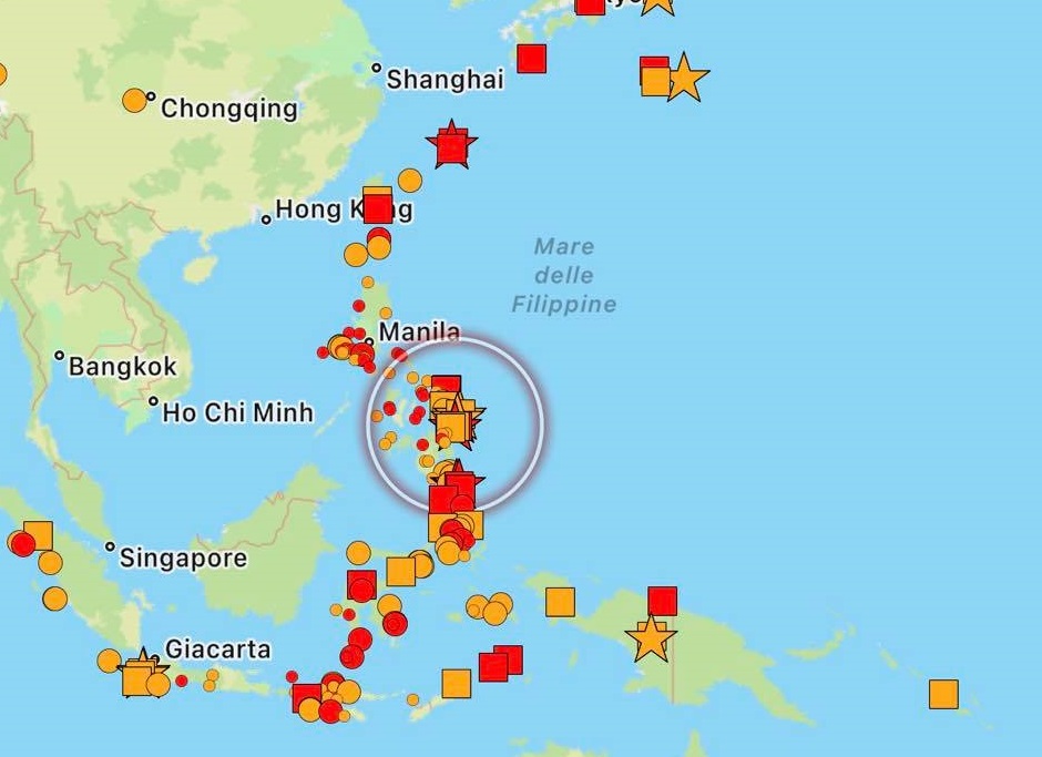 terremoto pacifico filippine