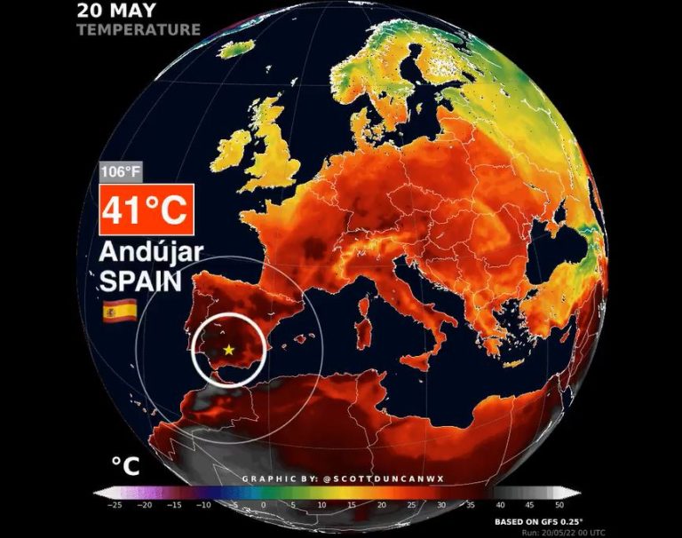 caldo spagna 20 maggio 2022