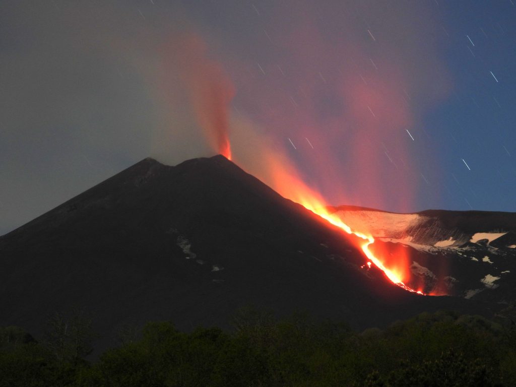 etna in eruzione