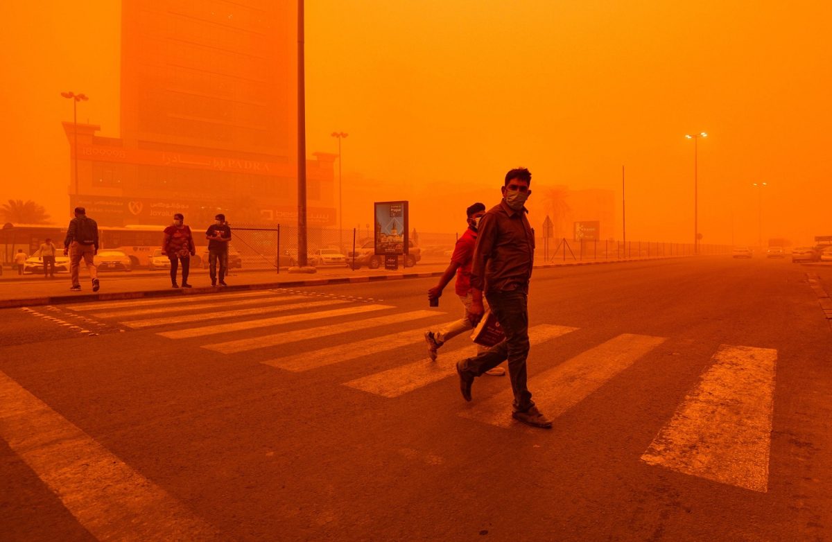 tempesta di sabbia kuwait