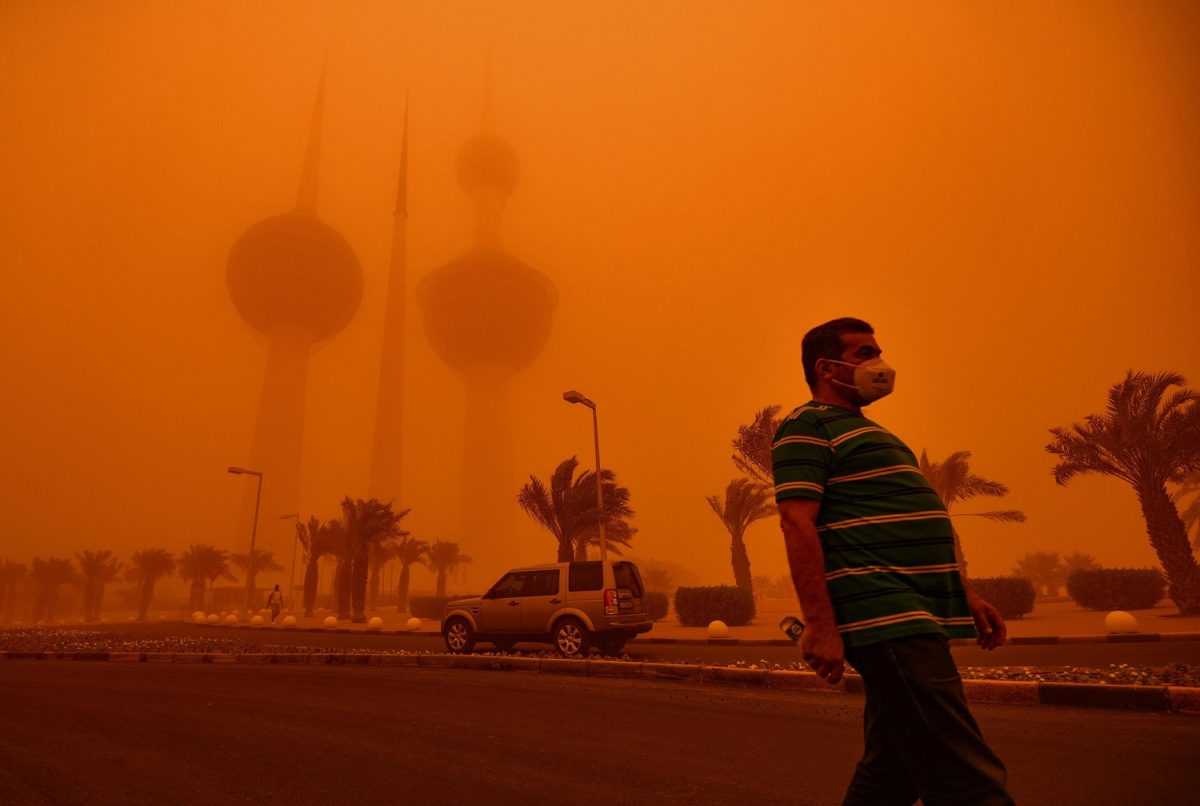 tempesta di sabbia kuwait