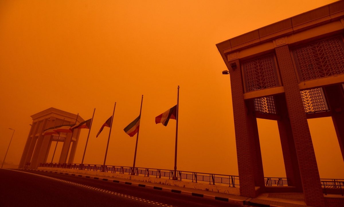 tempesta di sabbia kuwait