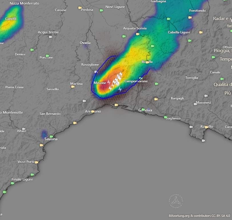 temporale masone liguria