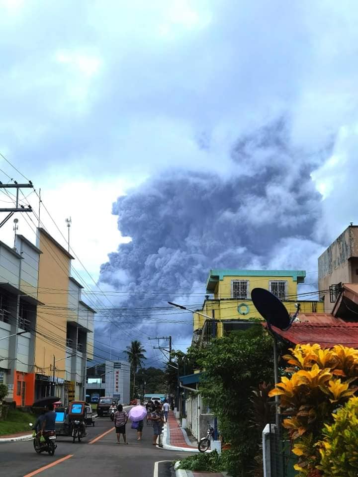 eruzione vulcano bulusan filippine