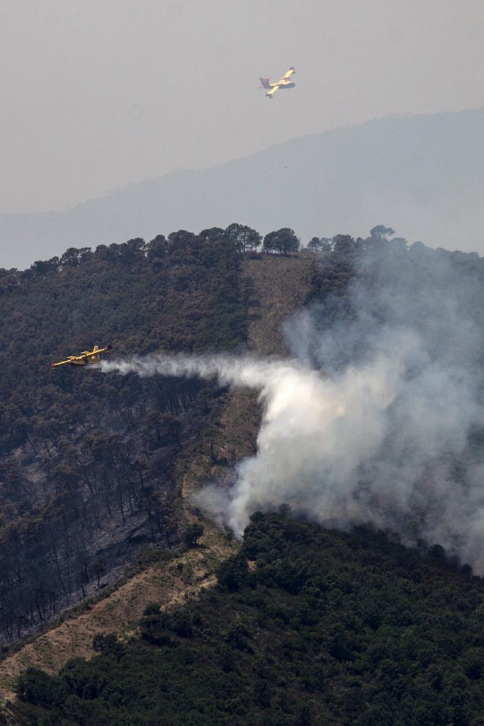 incendio sierra bermeja spagna