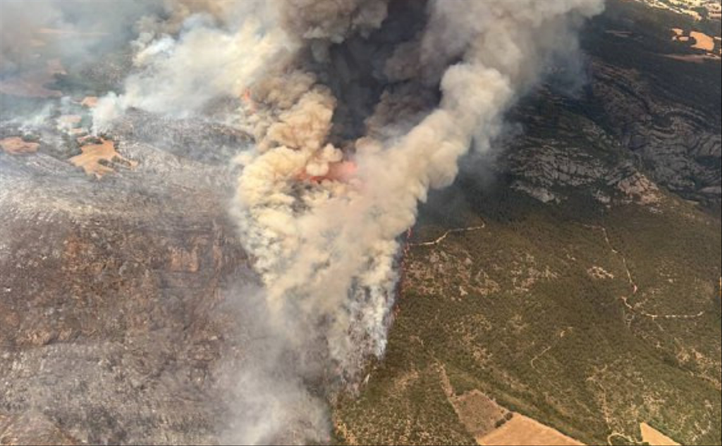 incendio baldomar spagna