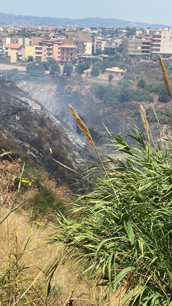 incendio reggio calabria