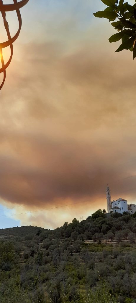 incendio taggia liguria