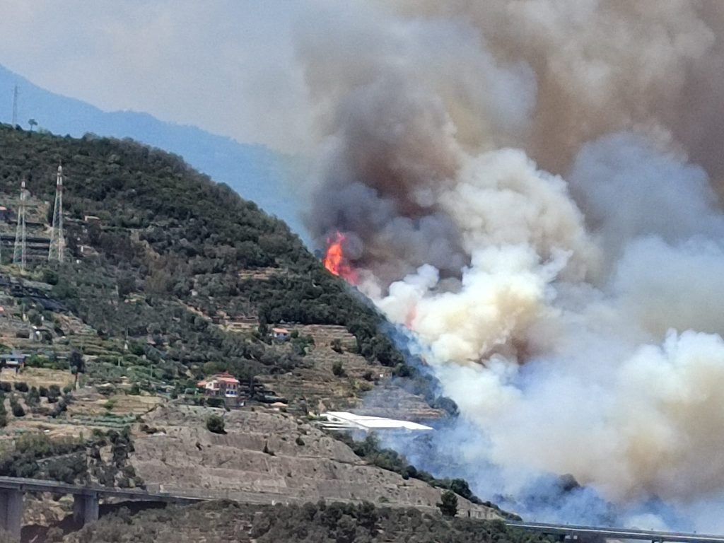 incendio taggia liguria