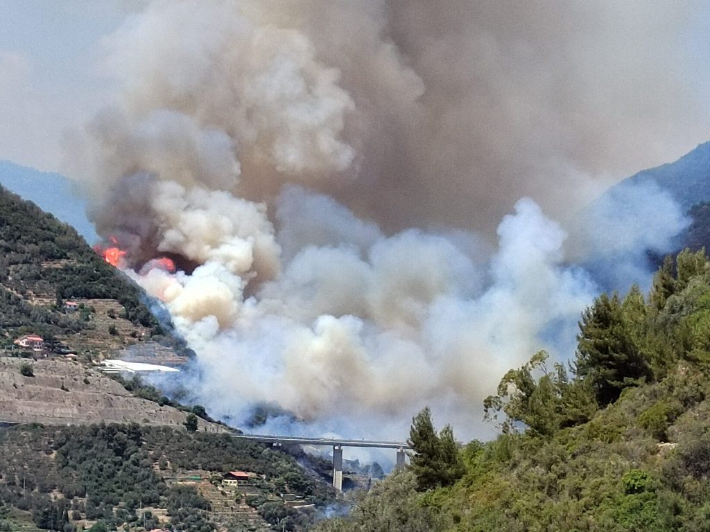 incendio taggia liguria