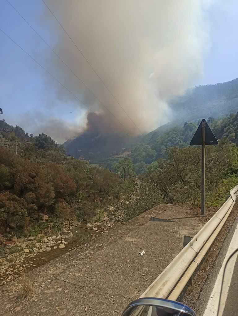 incendio taggia liguria