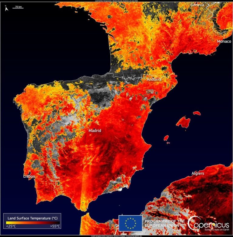 ondata caldo spagna giugno 2022