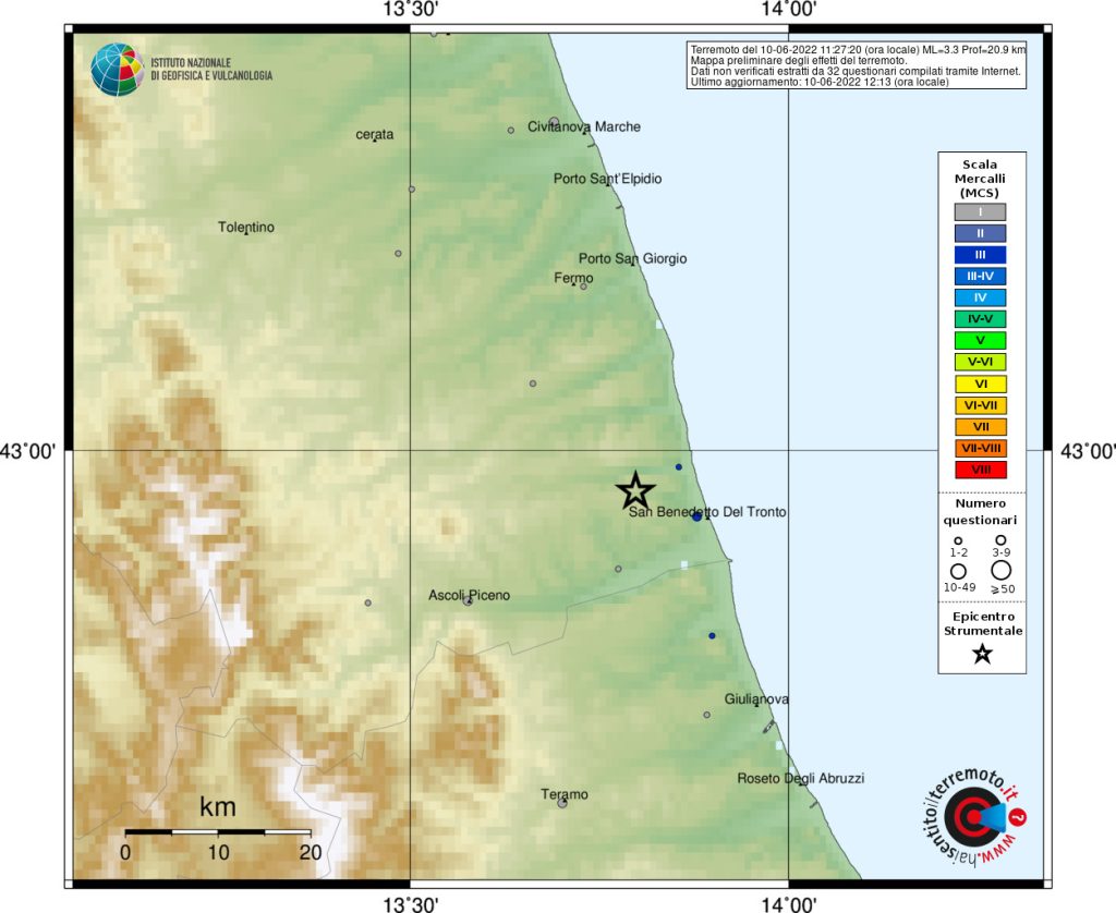 terremoto marche oggi