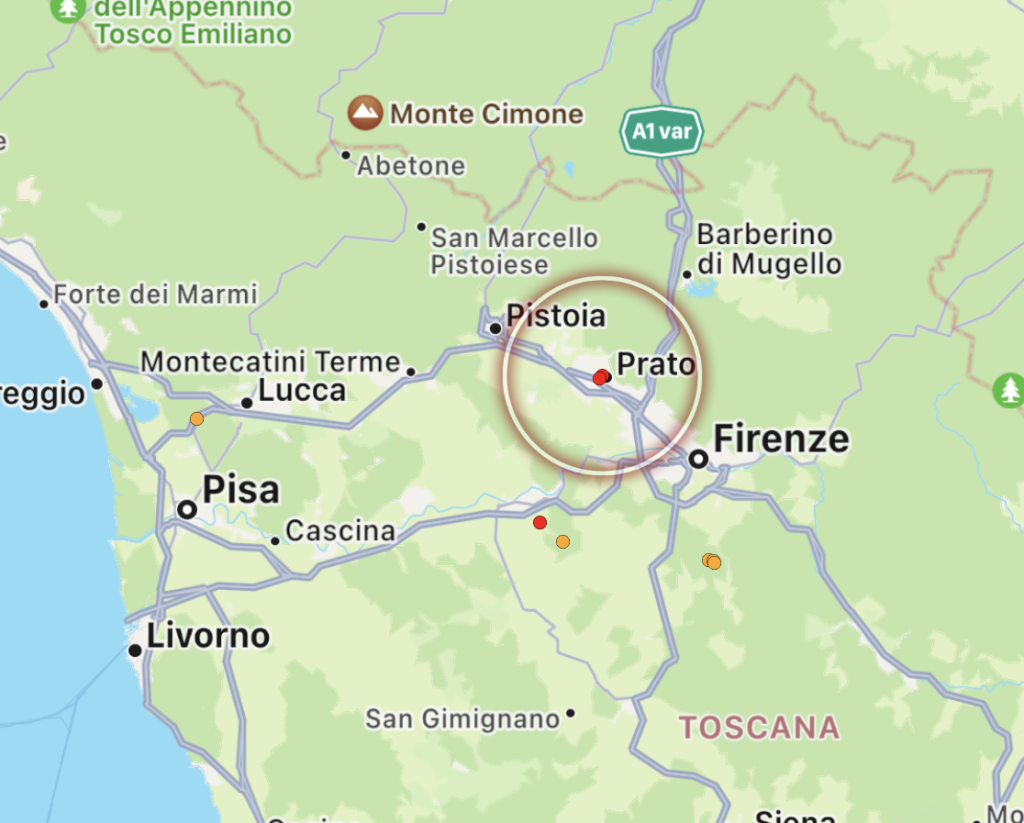 terremoto prato 29 giugno 2022