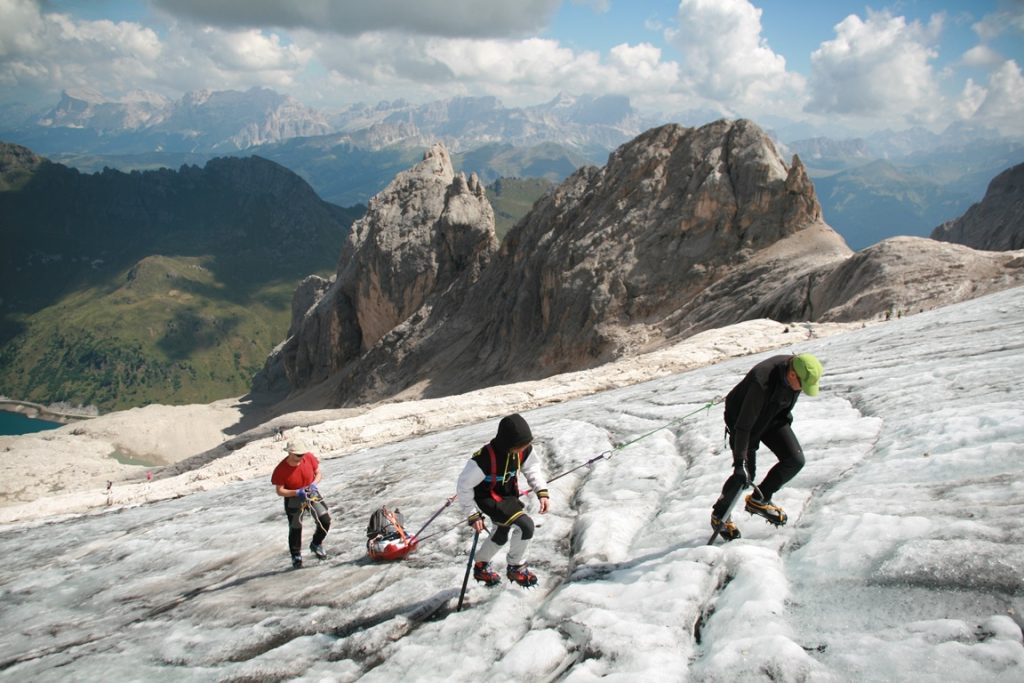 Rilievi georadar in Marmolada