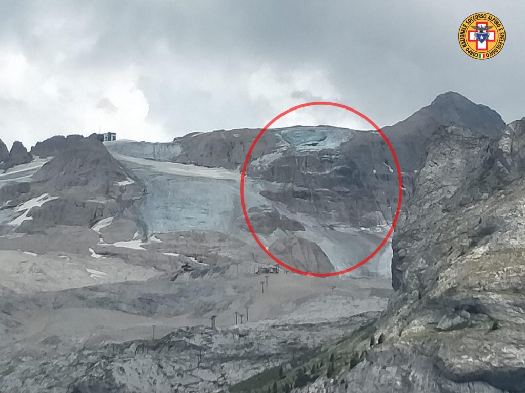 crollo seracco marmolada