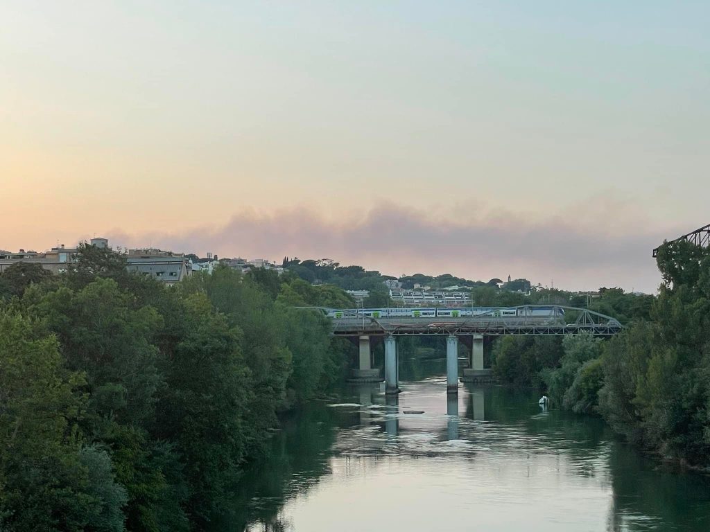 incendio pineta sacchetti roma