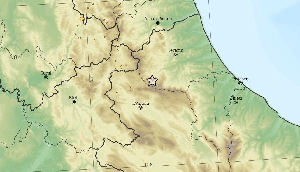 terremoti 3 giorni pietracamela crognaleto ingv