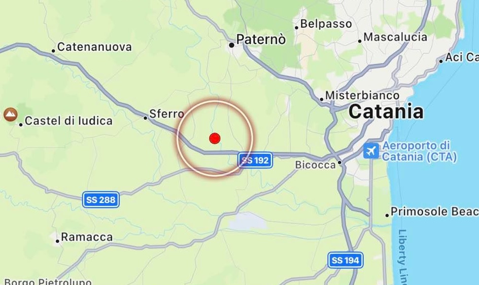 terremoto oggi catania