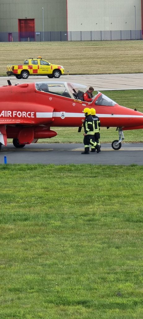 bird strike Red Arrows