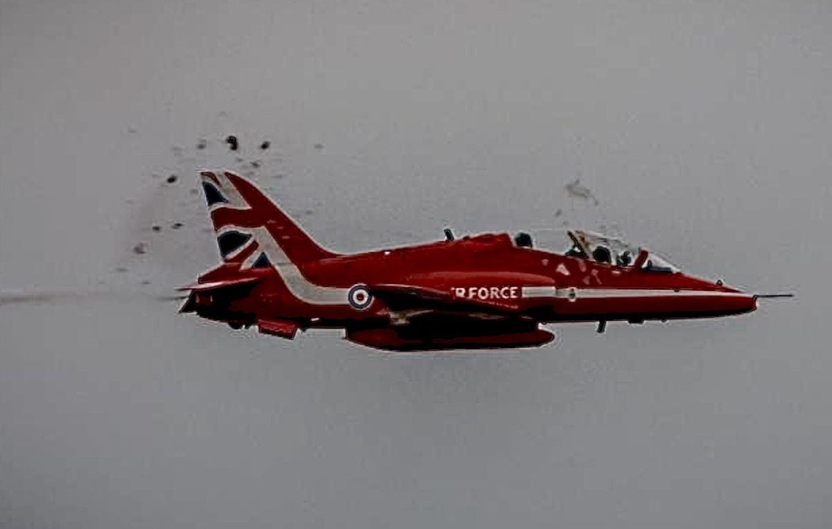 bird strike Red Arrows