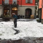 Maltempo, pioggia e grandine in Emilia Romagna: accumuli di ghiaccio a Bardi e Bedonia | FOTO e VIDEO