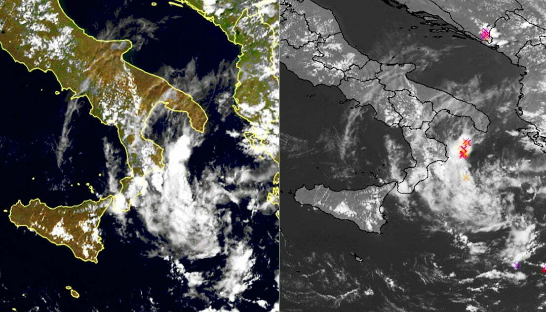 meteo maltempo sud italia 25 agosto 2022