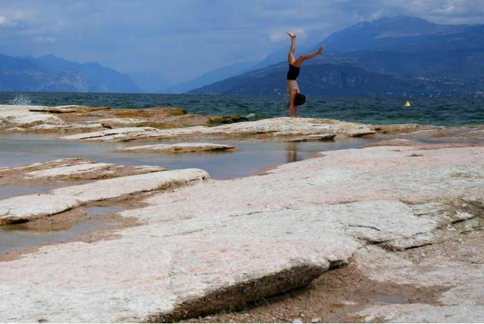 sirmione lago garda siccità