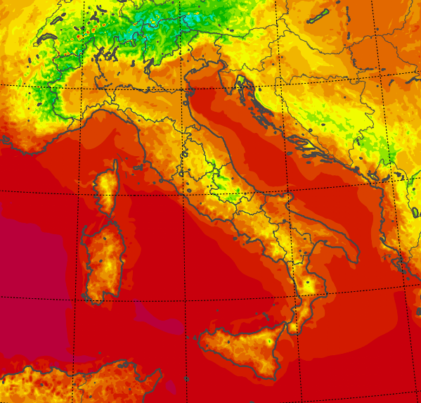 temperature minime 13 agosto