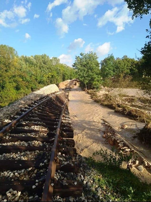 alluvione marche linea ferroviaria Fabriano - Pergola