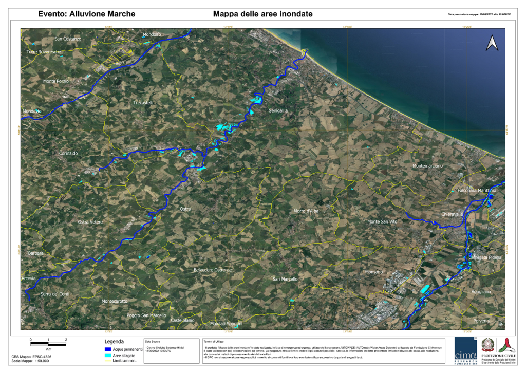 alluvione marche satelliti