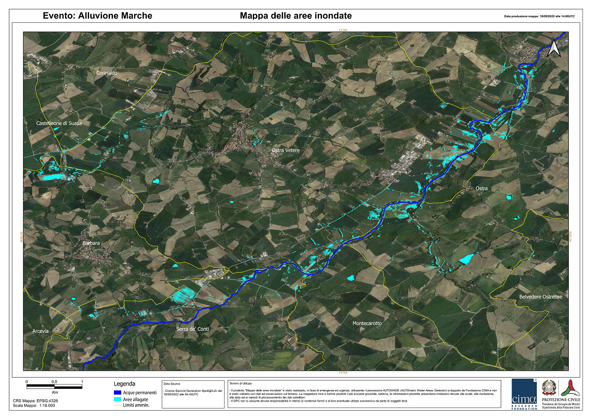 alluvione marche satelliti