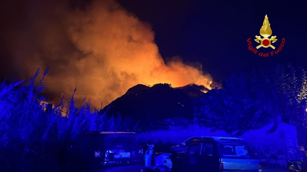 incendio rometta marea sant'andrea