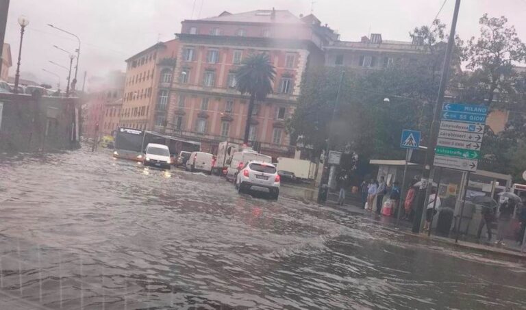 maltempo allagamenti genova