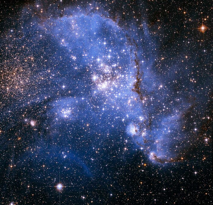 stelle spiraleggianti piccola nube magellano