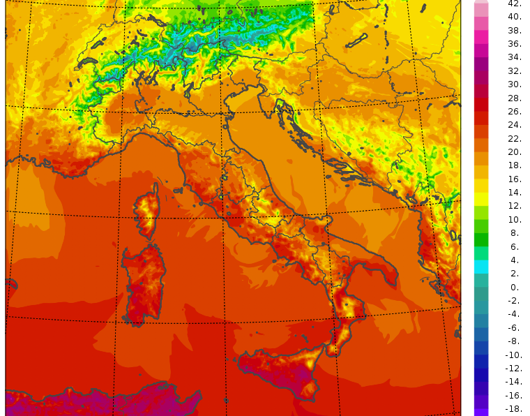 temperature massime 18 settembre