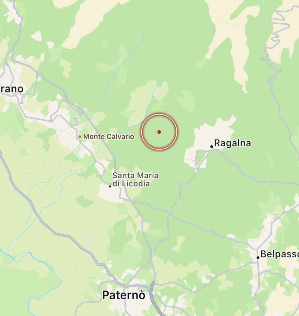 terremoto etna oggi