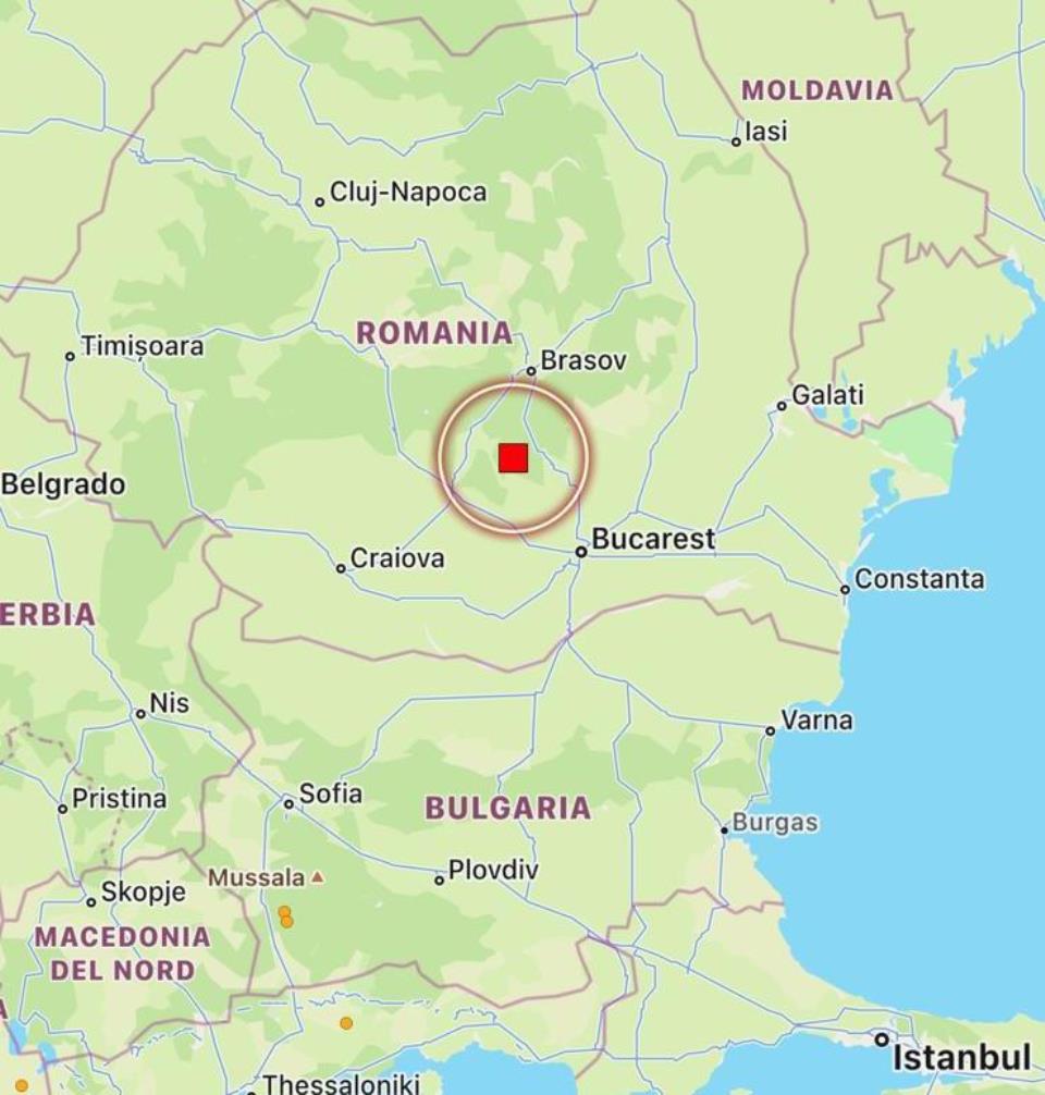 terremoto romania oggi