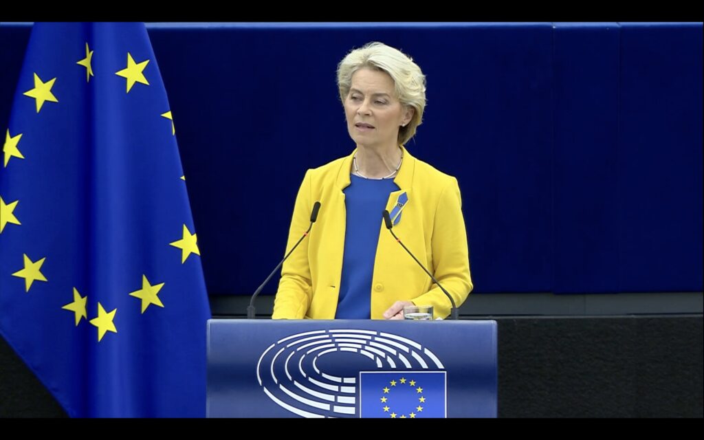 von de leyen colori ucraina europarlamento