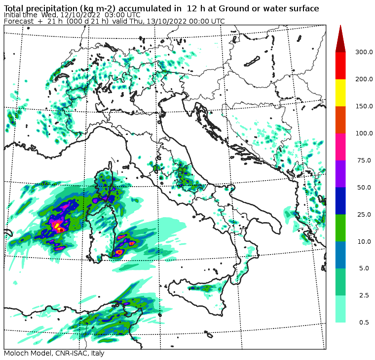 allerta meteo italia 12 ottobre 2022