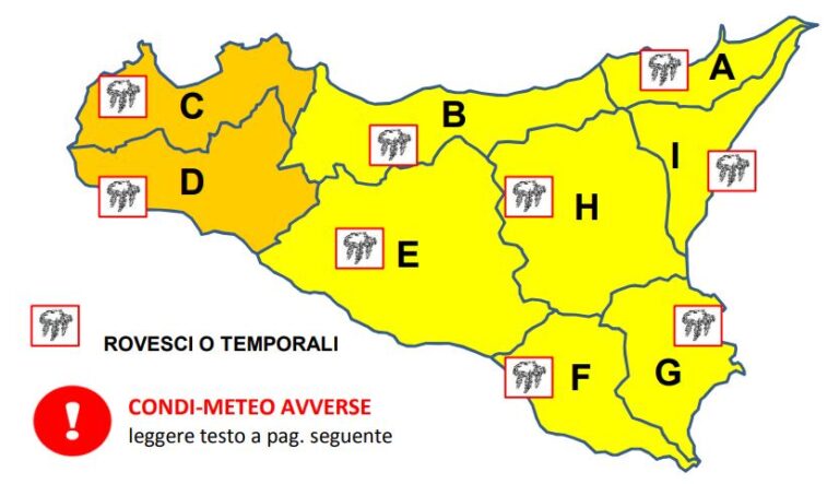 allerta meteo sicilia 13 ottobre 2022