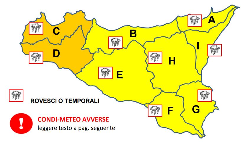 allerta meteo sicilia 13 ottobre 2022